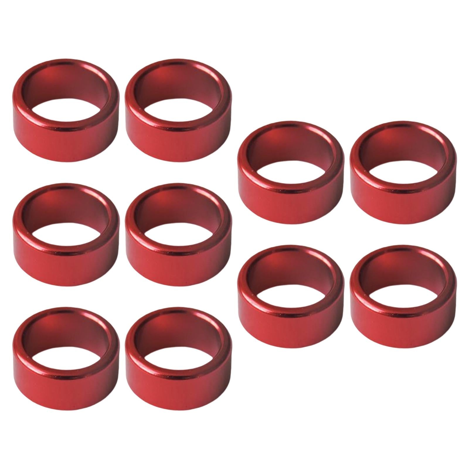 10Pcs Metal Dove Leg Rings Identify Bands Easily Remove Accessories Red