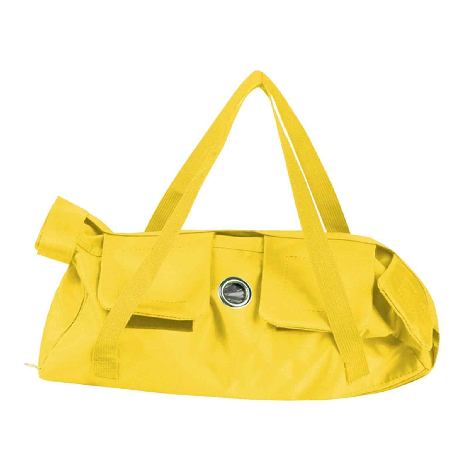 Cat Grooming Restraint Bag Anti Bite Anti Scratching Nail Trimming Bathing Yellow 37cmx24cm S