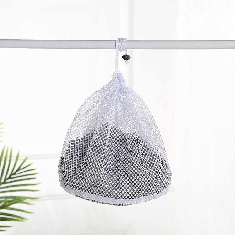 50x60cm Washing Machine Reusable Delicate Mesh Bag Drawstring Laundry Wash Bag (Thick Mesh)