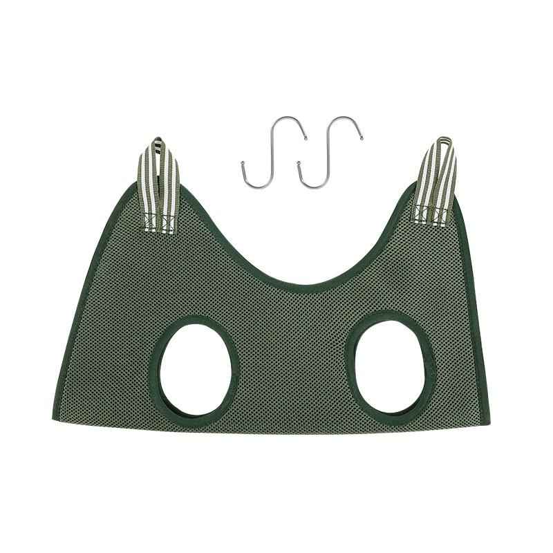 Cat Grooming Hammock Restraint Bag Dog for Bath Nail Clip Trimming Large green