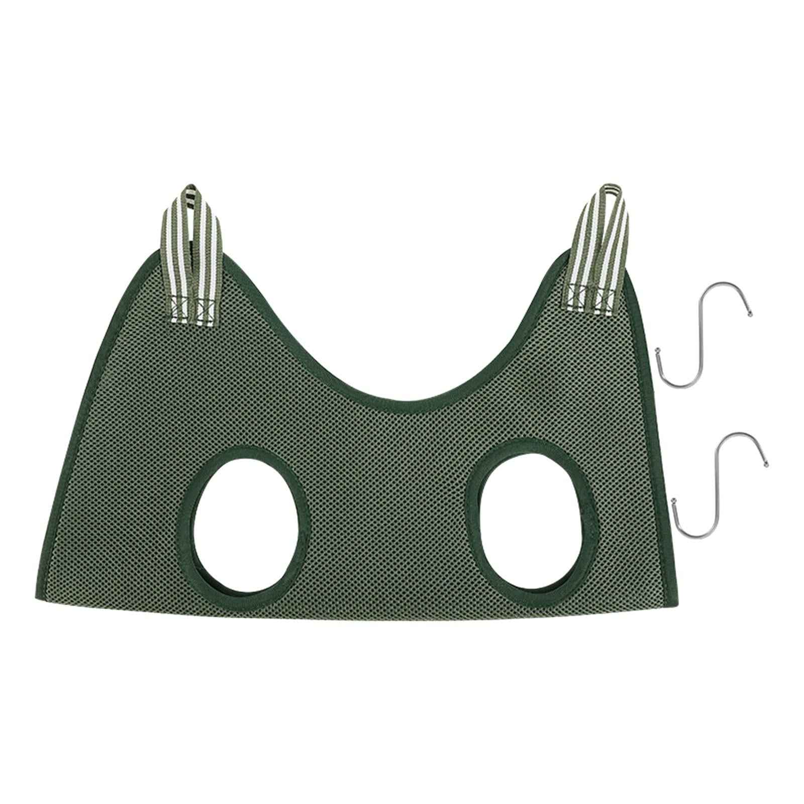Cat Grooming Hammock Restraint Bag Dog for Bath Nail Clip Trimming Large green