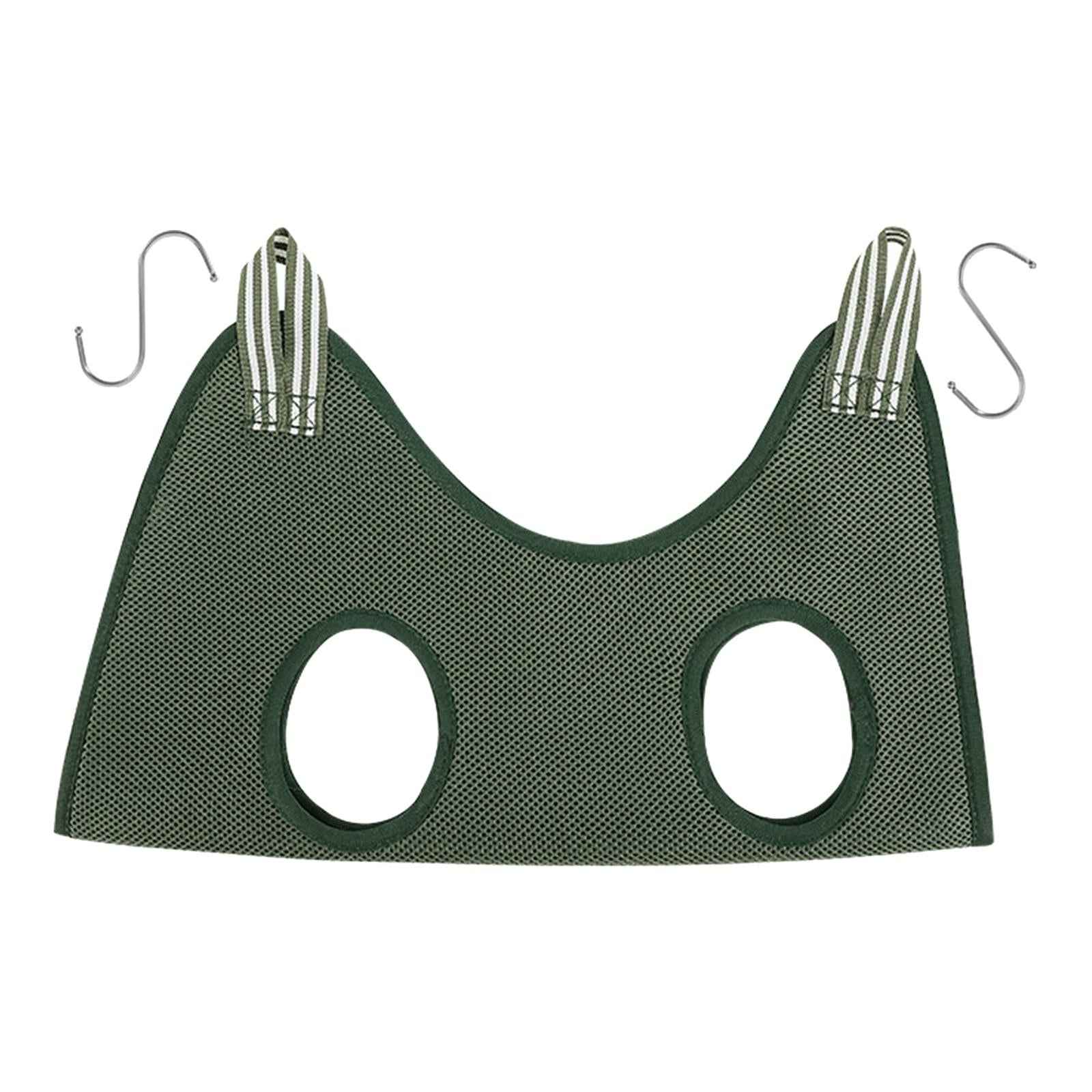 Cat Grooming Hammock Restraint Bag Dog for Bath Nail Clip Trimming Large green