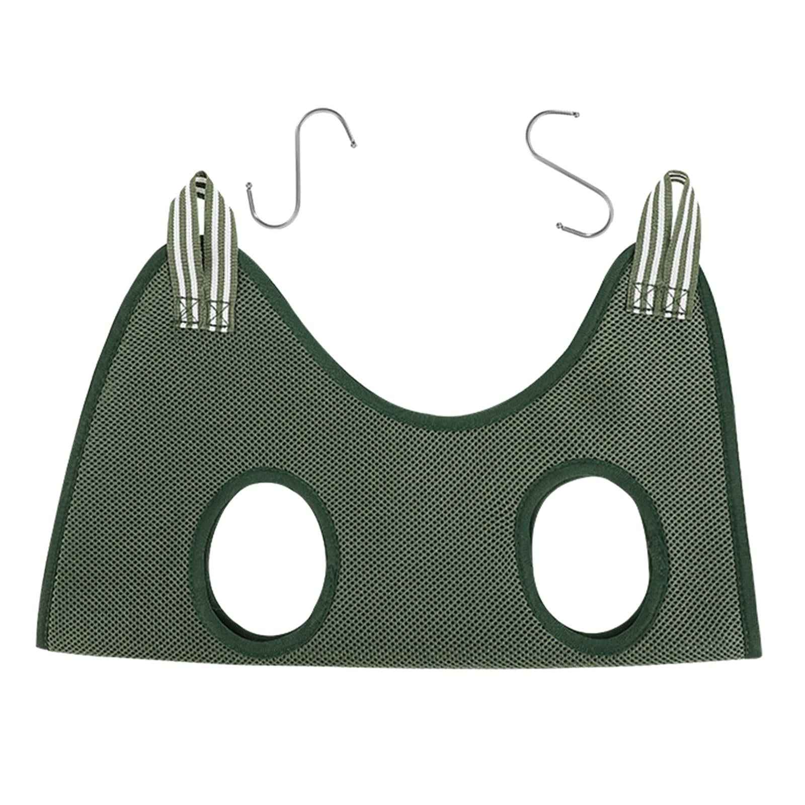Cat Grooming Hammock Restraint Bag Dog for Bath Nail Clip Trimming Large green