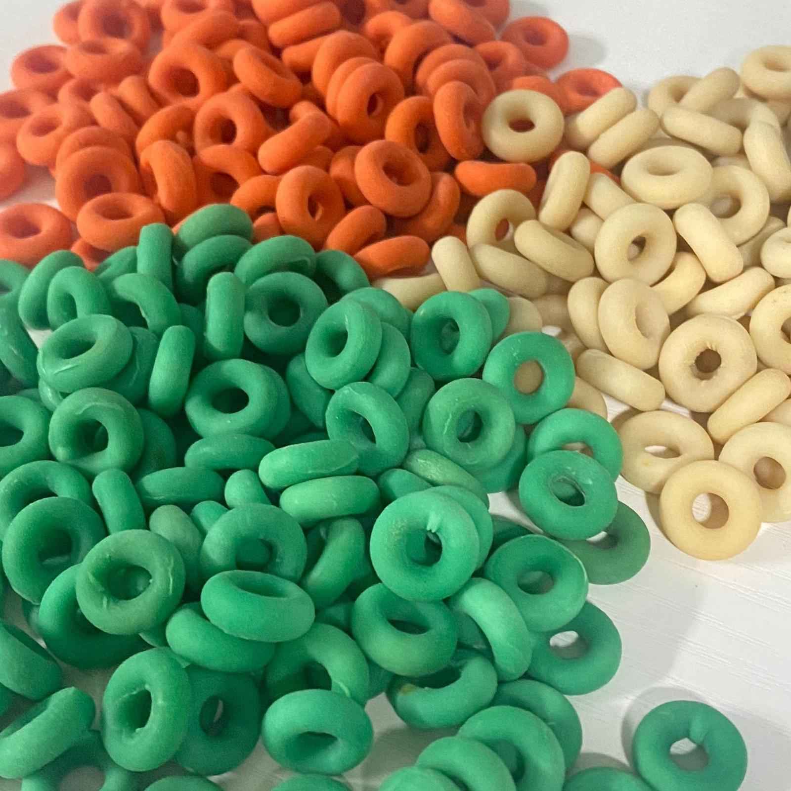 100Pcs Strong Castration Bands Rubber Castration Rings for Lambs Sheep Green