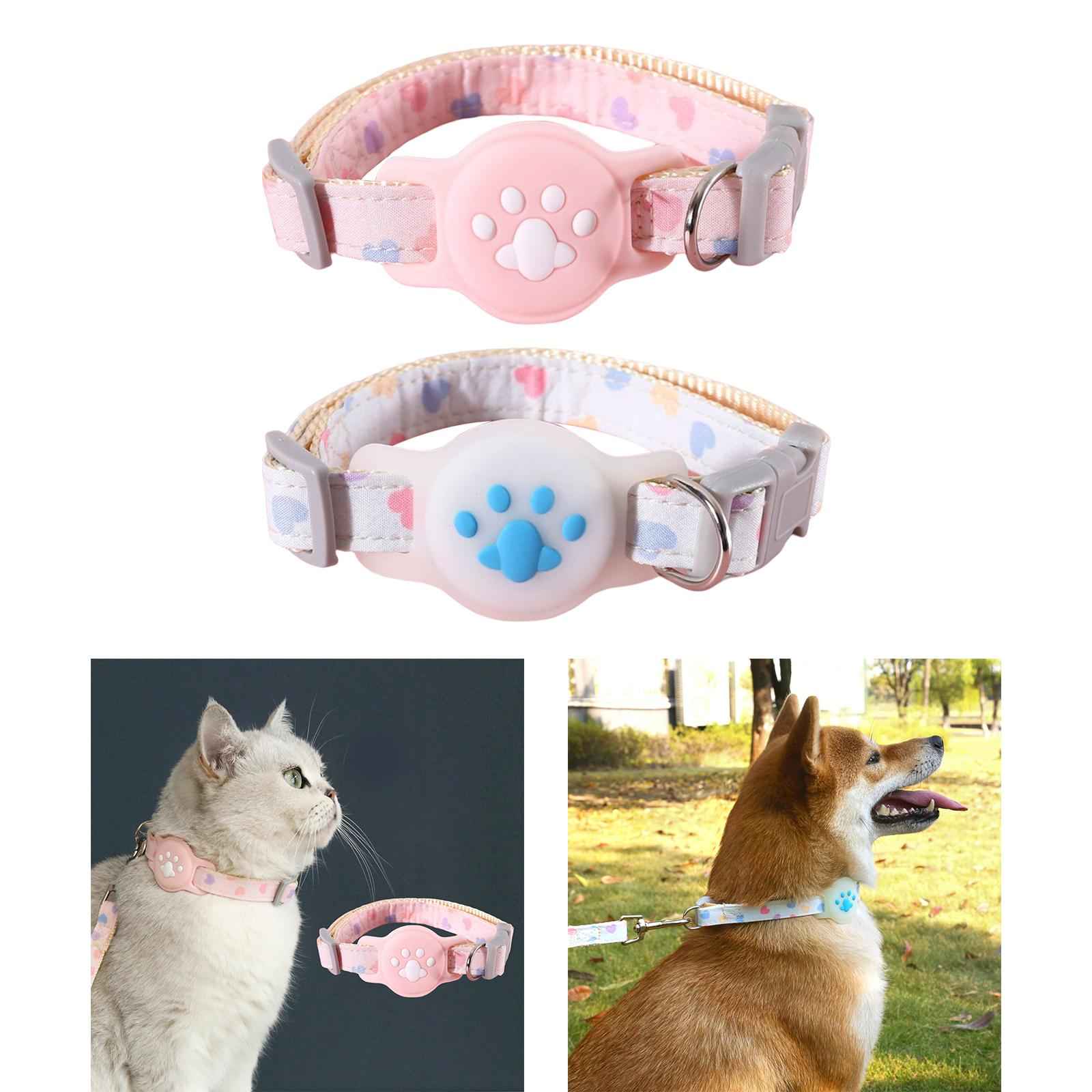 Cat Collar Dog Locator Tracker Protective Holder Dog Tracker Protective Case Pink