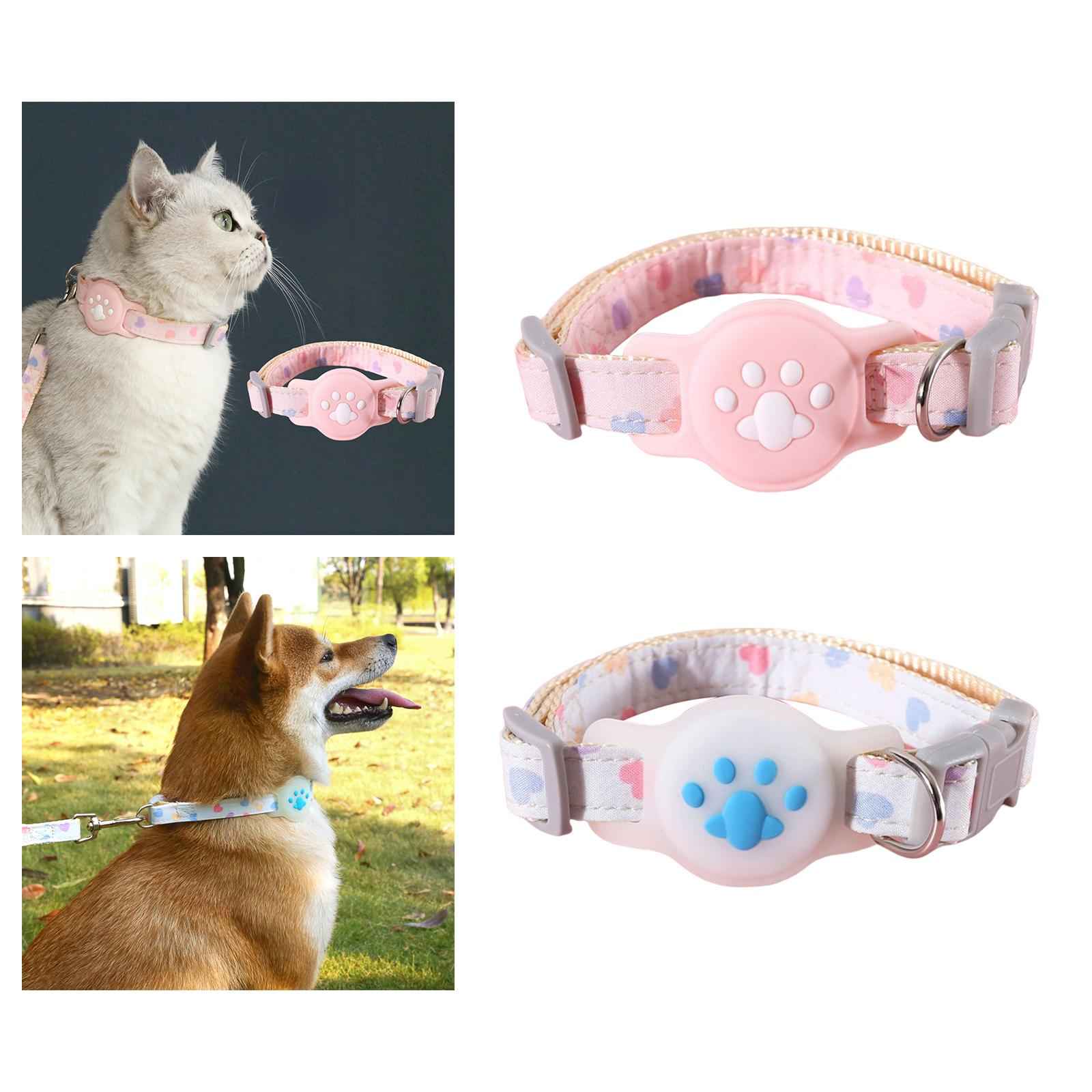 Cat Collar Dog Locator Tracker Protective Holder Dog Tracker Protective Case Pink