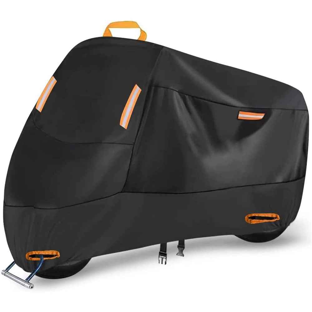 XXXL: 265x105x125cm Motorcycle 210D Oxford Cloth Cover Sun-Proof Rain-Proof Motorbike Cover Protector