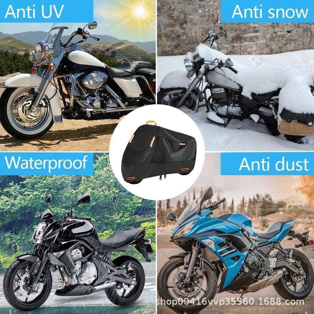 L: 220x95x110cm Motorcycle 210D Oxford Cloth Cover Sun-Proof Rain-Proof Motorbike Cover Protector