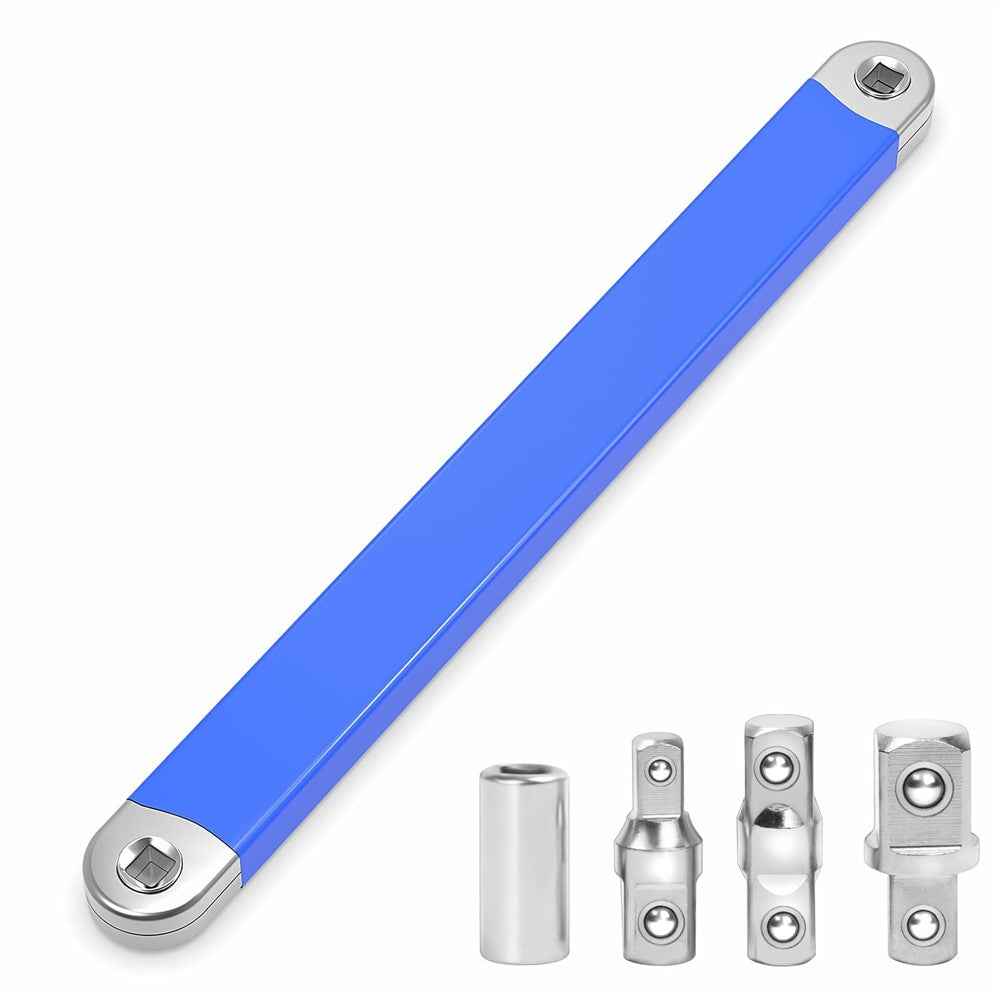 Universal Multi-Purpose Extension Wrench High Carbon Steel Ratchet Wrench - Blue