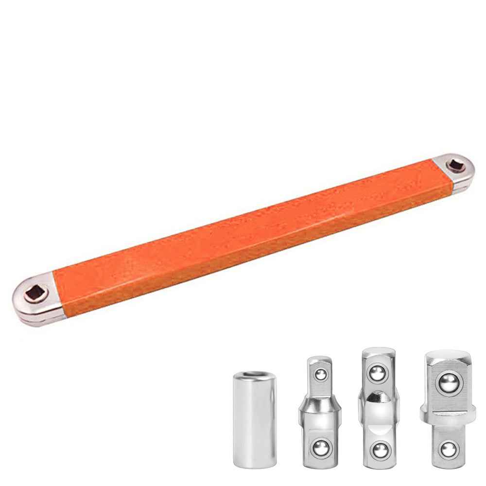 Universal Multi-purpose Extension Wrench High Carbon Steel Ratchet Wrench - Orange