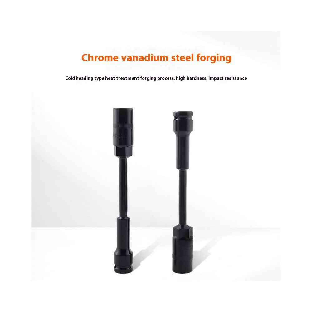 1 / 2 Inch Square Drive Extended Socket Chrome Vanadium Steel Hex Shank Socket Auto Repair Tool 12mm