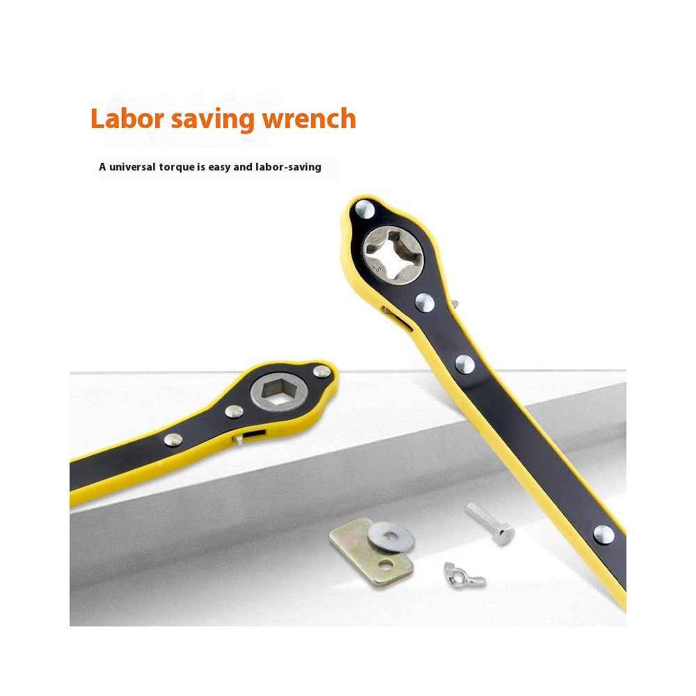 Car Jack Wrench Set Ratchet Handle Labor-Saving For Tire Change Hex Socket Wrench with Adapter