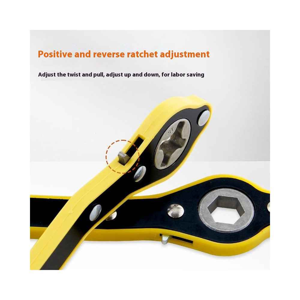 Car Jack Wrench Set Ratchet Handle Labor-Saving For Tire Change Hex Socket Wrench with Adapter
