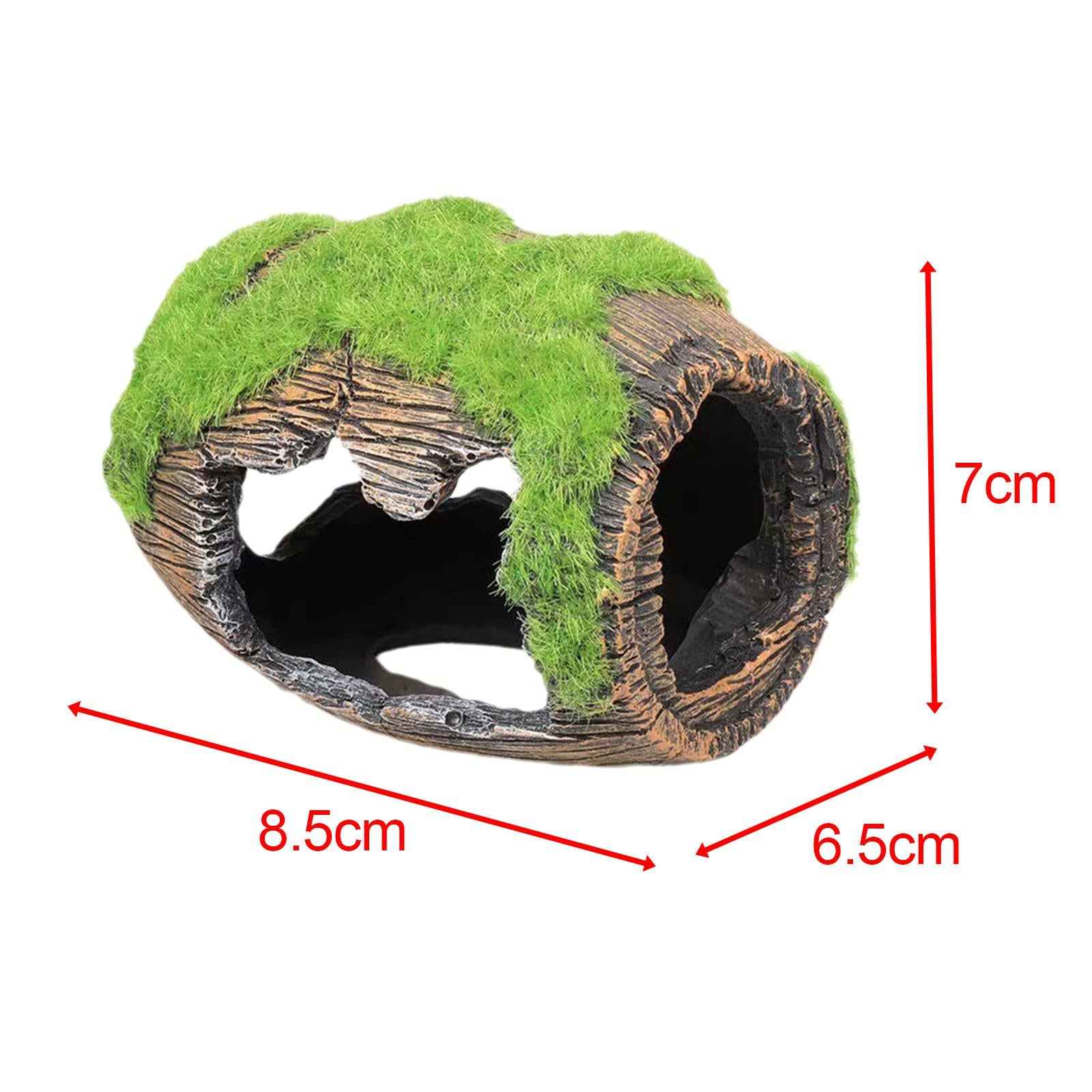 Broken Barrel Aquarium Decorations Resin Aquarium Ornament for Cichlid Betta Small