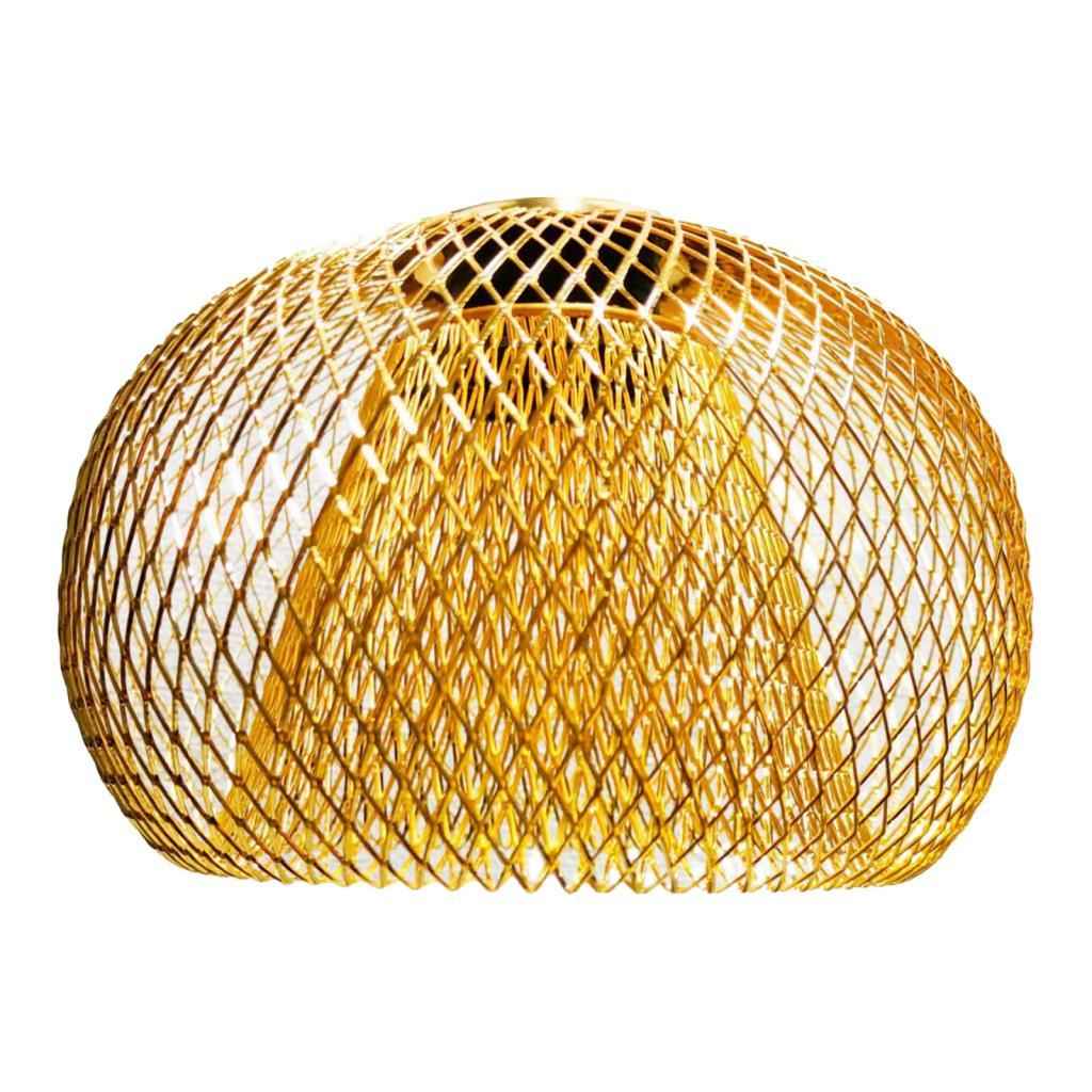 Pendant Lamp Shade Retro Ceiling Light Cover for Bathroom Cafe Hallway Golden