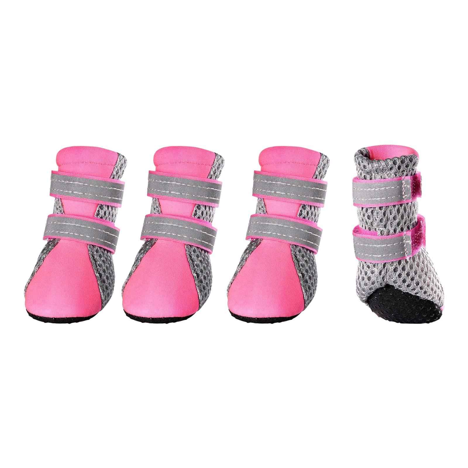 4 Pieces Dog Walking Boots Dog Boots for Puppy Teddy Small Medium Large Dogs XL