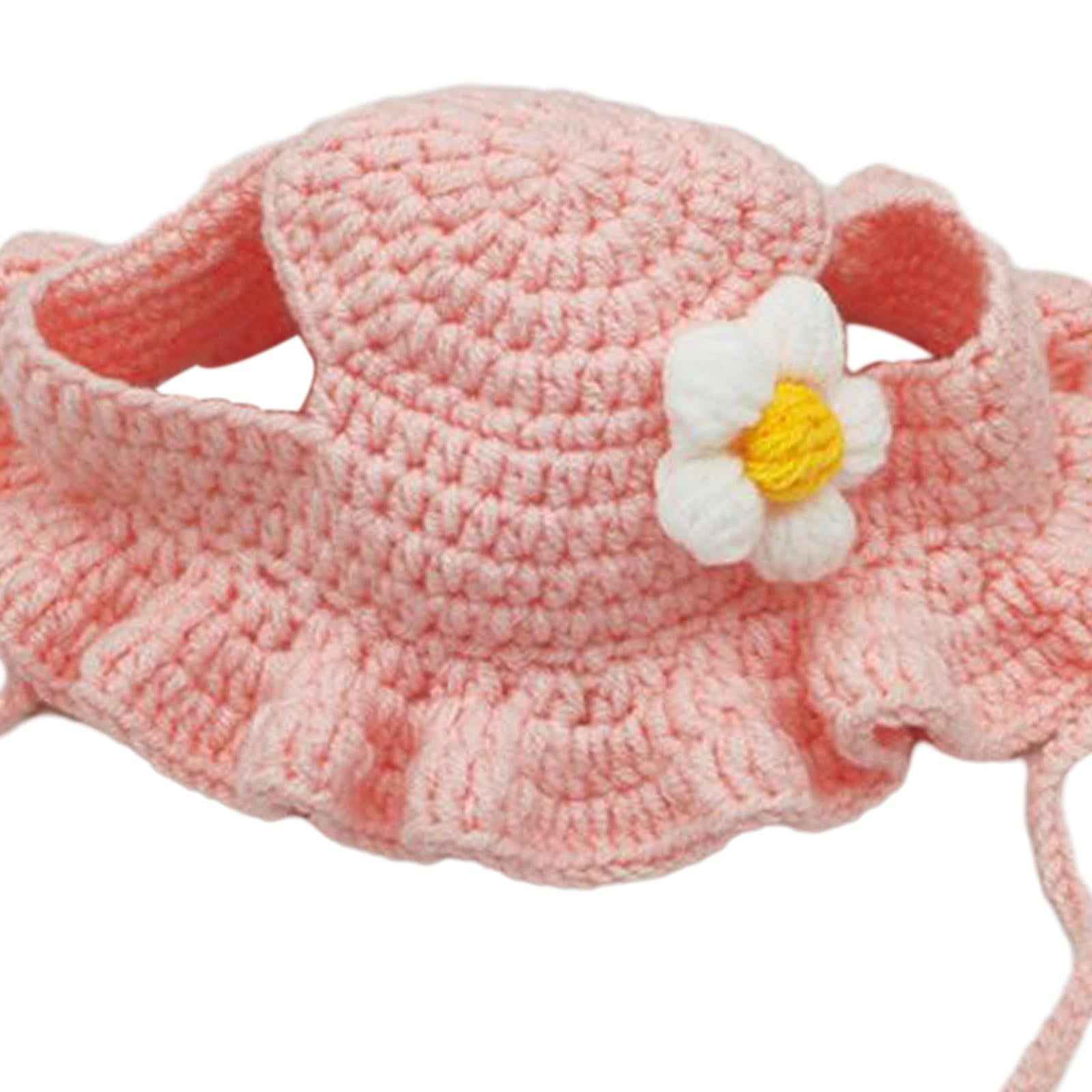 Adorable Cat Hat Party Costume Accessory Winter Pet Hat for Cats Puppy Party Pink S
