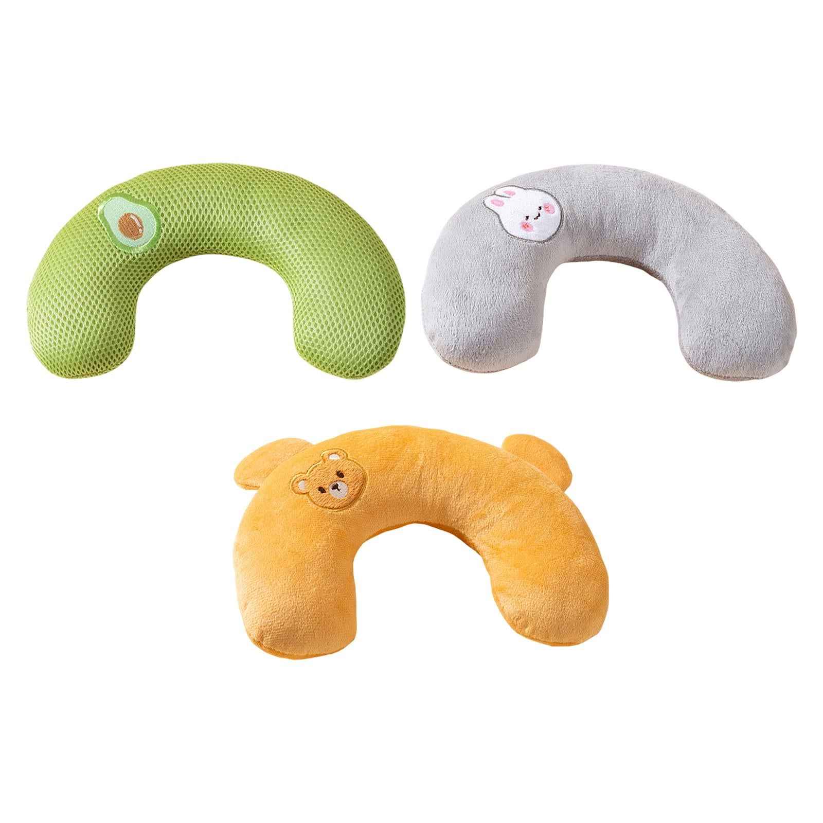 Pet Cat Pillow Washable Interactive Toy Cute Animal Pillow for Dog Cat Puppy Green Avocado