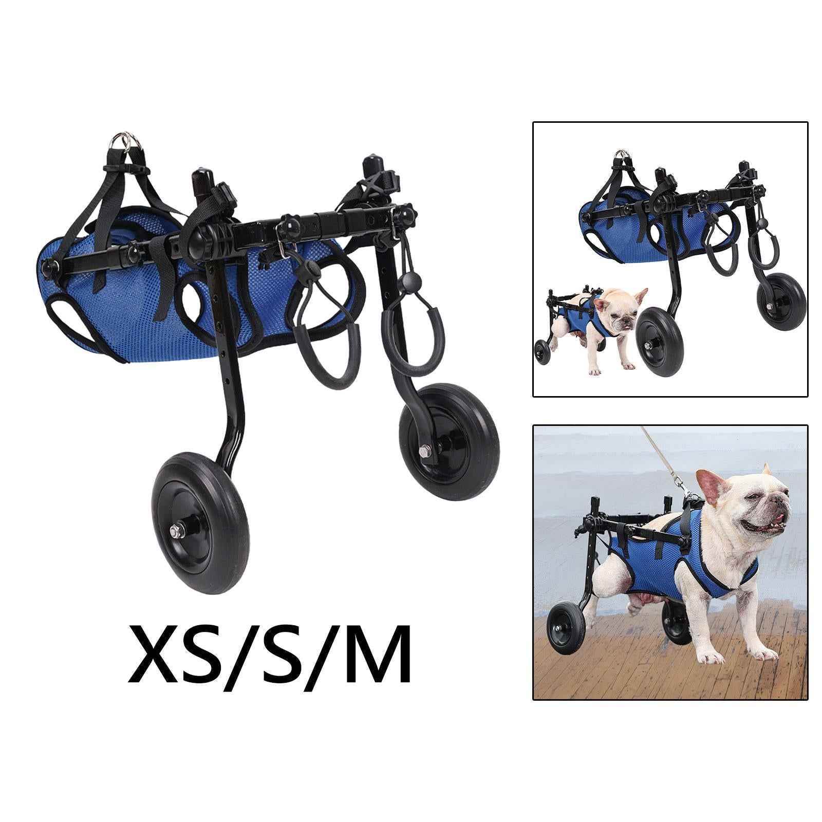 Dog Wheelchair for Back Legs for Disabled Dog Pets Leg Brace and Hip Support XS