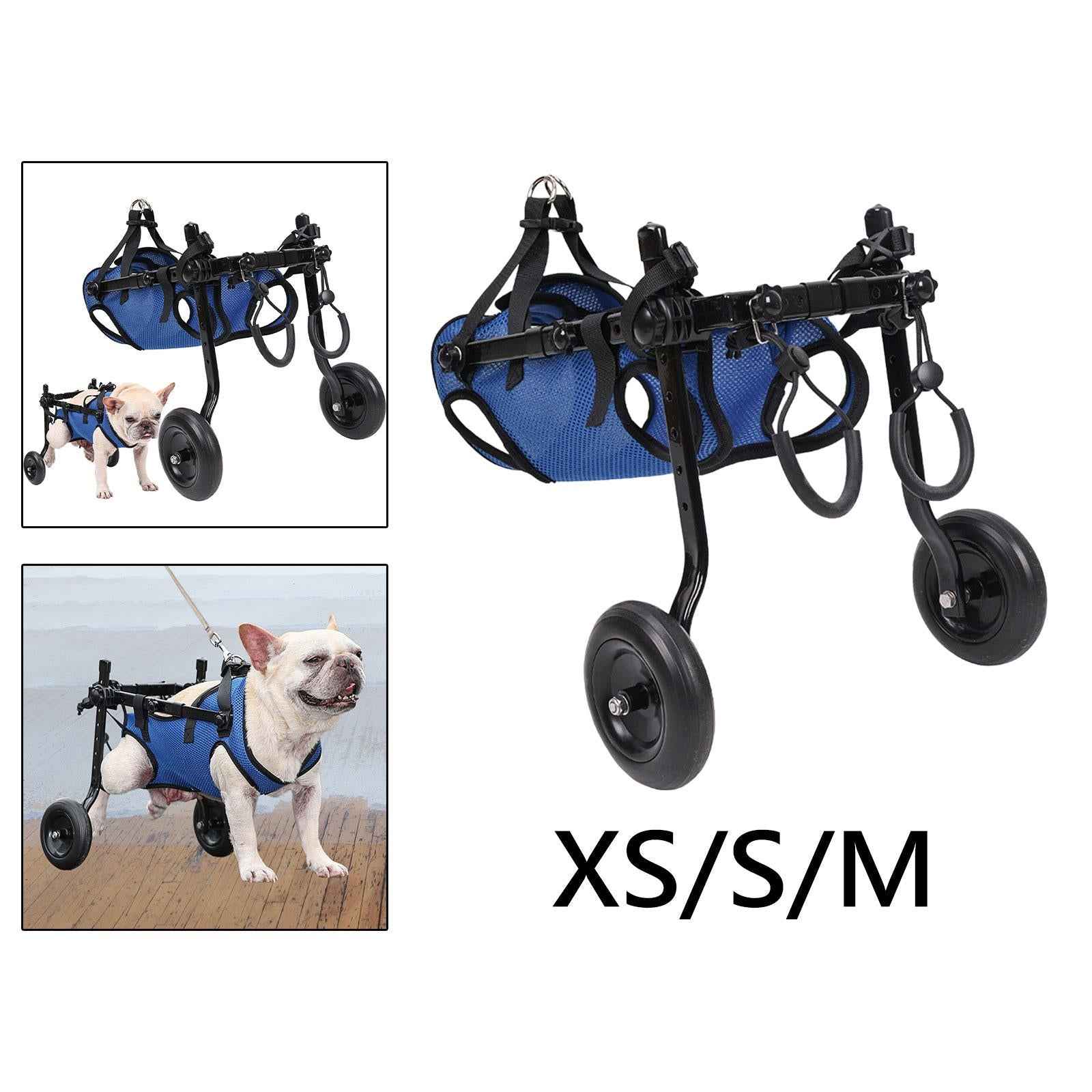 Dog Wheelchair for Back Legs for Disabled Dog Pets Leg Brace and Hip Support XS