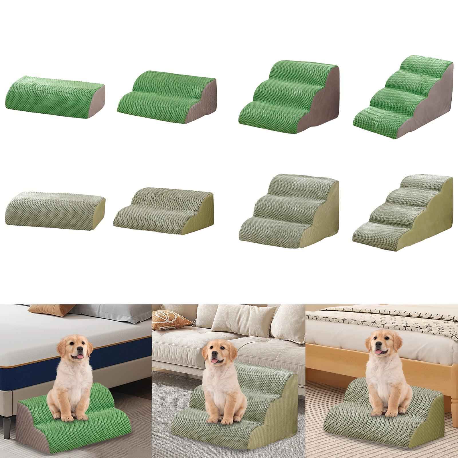 Dog Ramps Steps Lightweight Pet Steps Indoor for Small Pets Puppy Older Dogs 1 Step Green