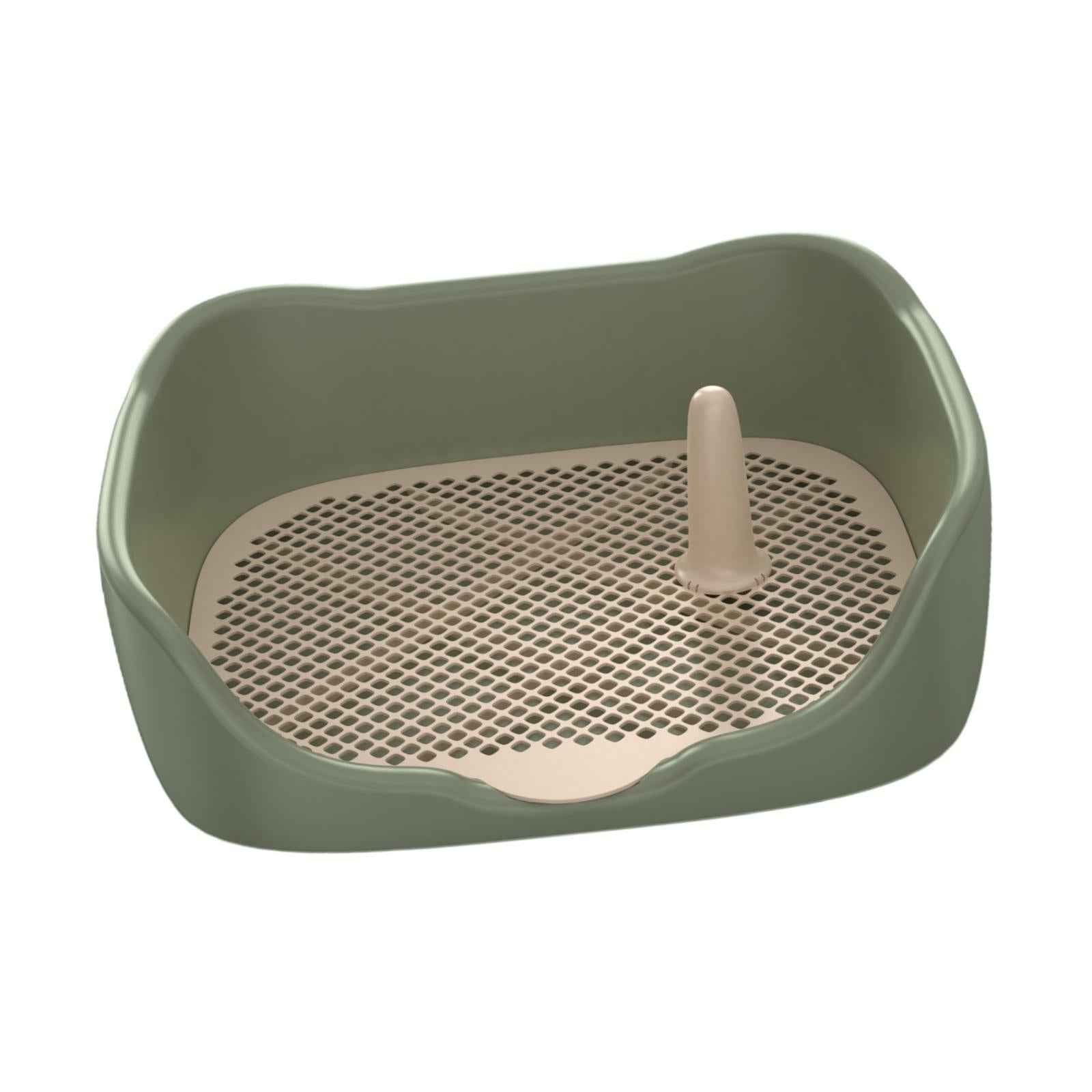 Dog Toilet Pet Pee Toilet Indoor Potty Tray Indoor Puppy Training Potty Tray Green Large