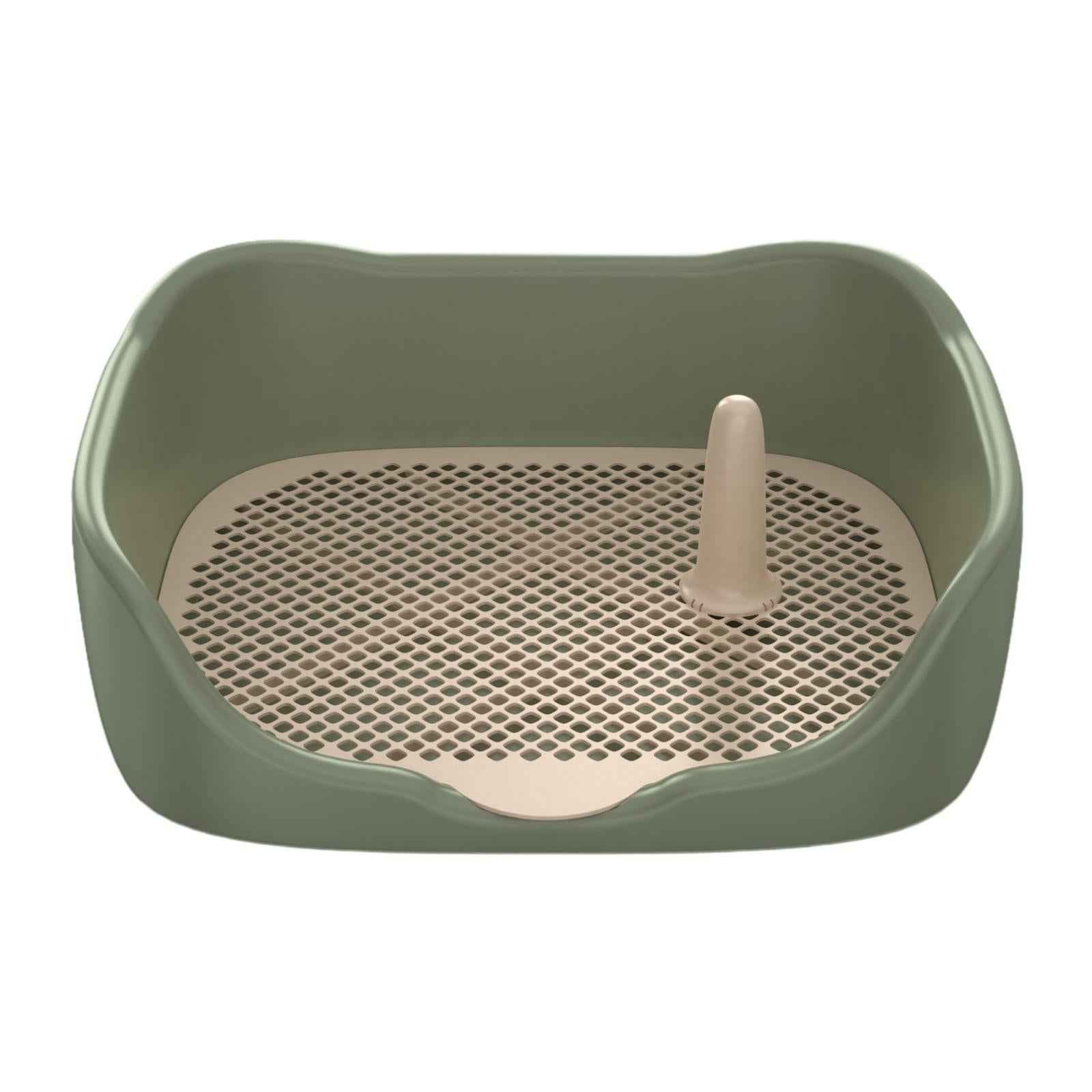Dog Toilet Pet Pee Toilet Indoor Potty Tray Indoor Puppy Training Potty Tray Green Large