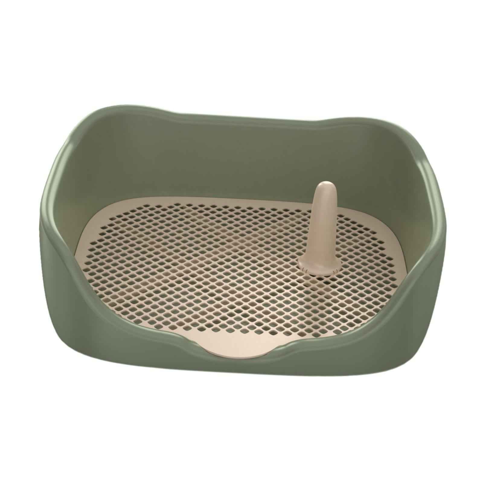 Dog Toilet Pet Pee Toilet Indoor Potty Tray Indoor Puppy Training Potty Tray Green Large