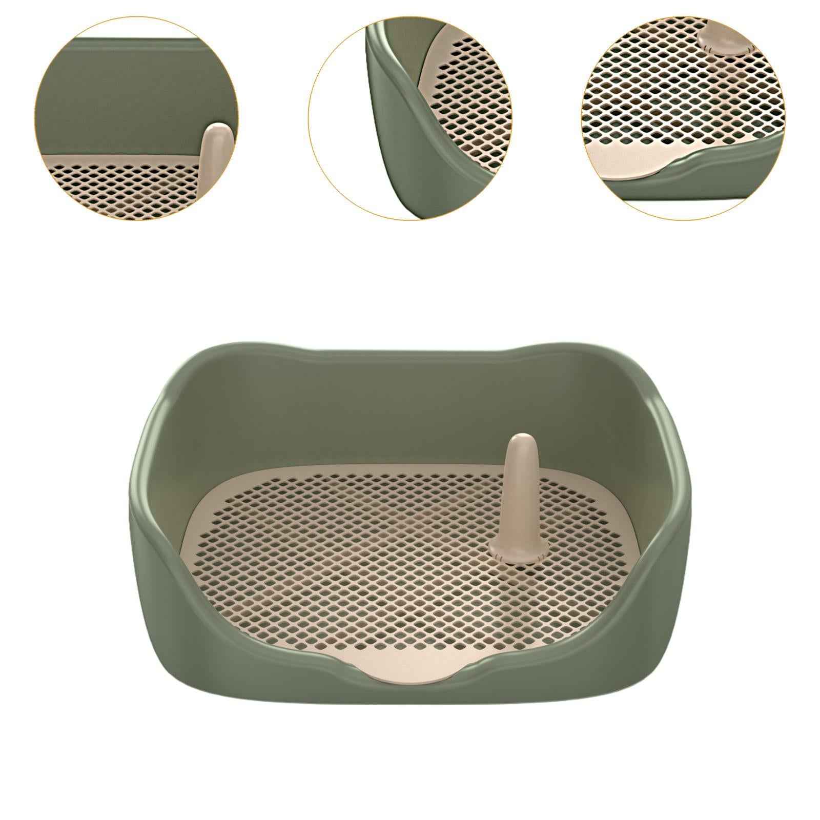 Dog Toilet Pet Pee Toilet Indoor Potty Tray Indoor Puppy Training Potty Tray Green Large
