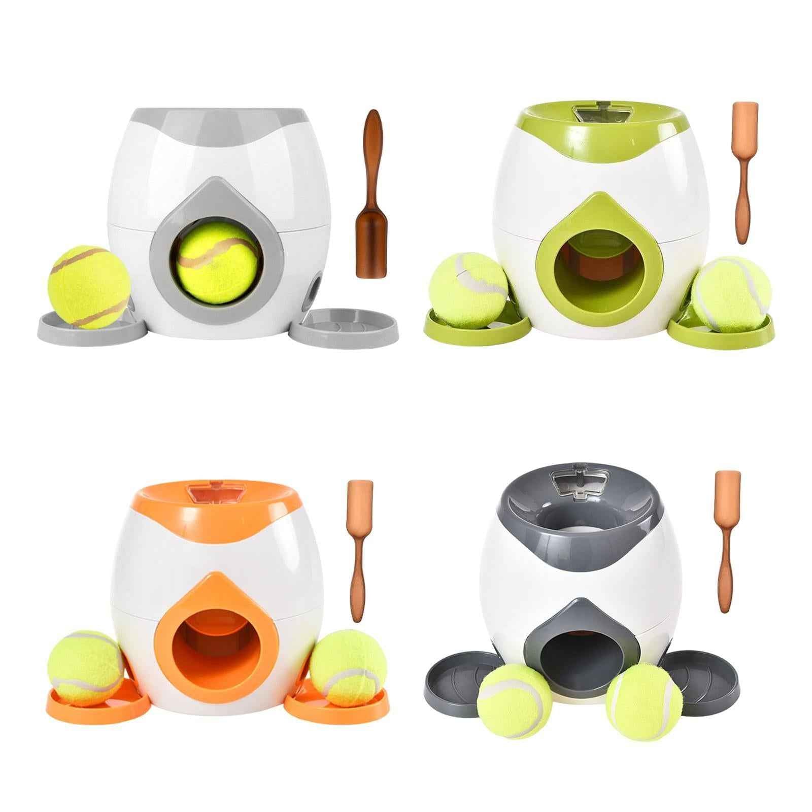 Training Reward with Balls Interactive Ball Tennis Dog Ball Launcher light grey