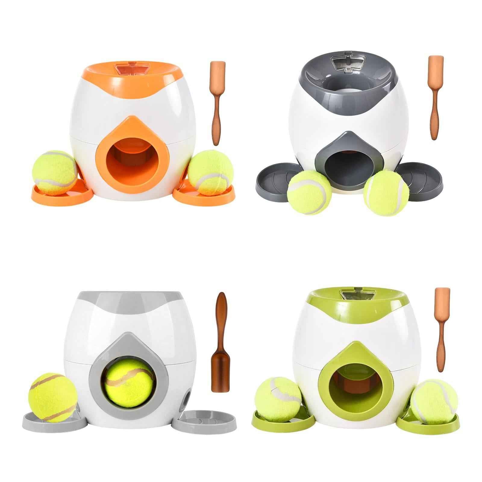 Training Reward with Balls Interactive Ball Tennis Dog Ball Launcher light grey