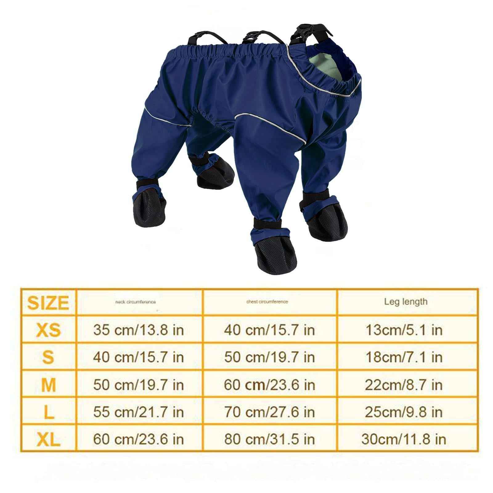 Dog Suspender Boots Waterproof Paw Protectors for Running Hiking Walking S