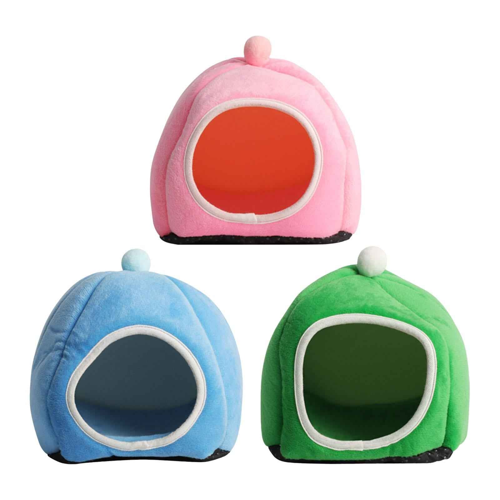 Semi Closed Hamster Nest Hedgehog Chinchilla Guinea Pig House for Guinea Pig Pink