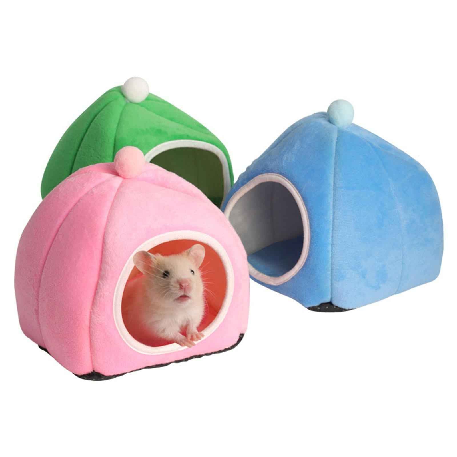 Semi Closed Hamster Nest Hedgehog Chinchilla Guinea Pig House for Guinea Pig Pink