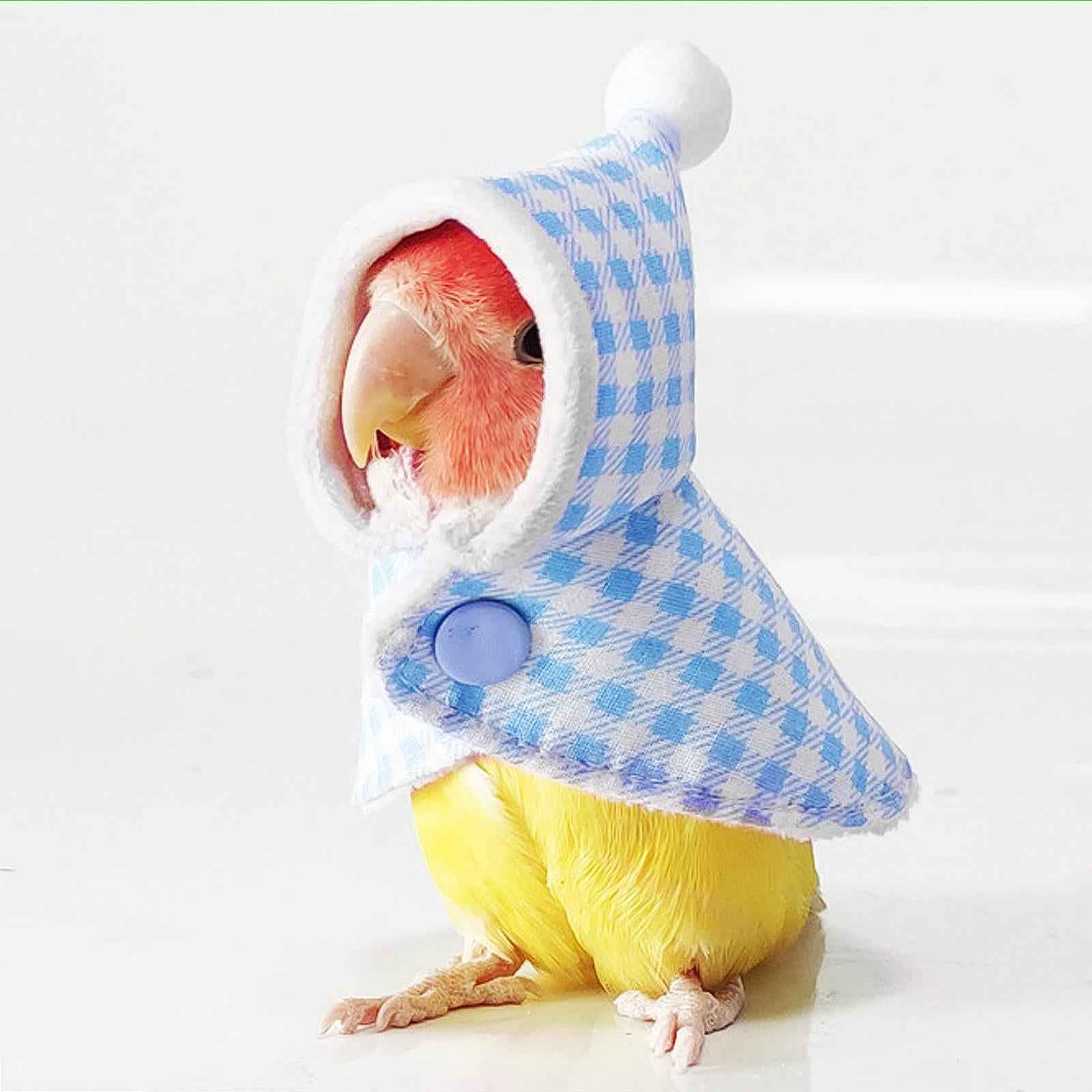 Bird Cape Creative Cute Unique Small Parrot Cloak Cosplay Budgie/budgie Bird blue