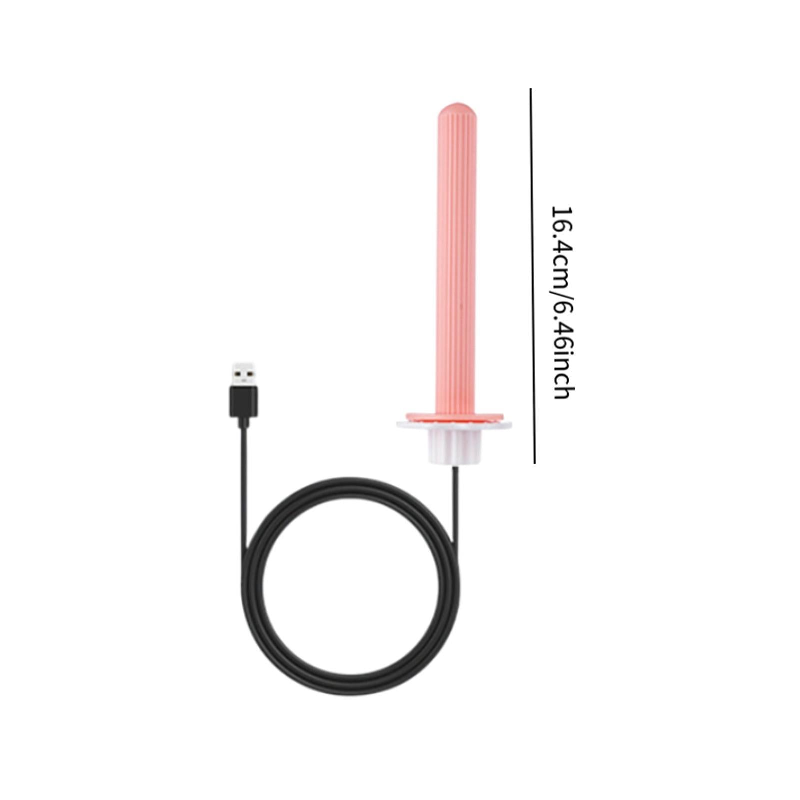 Heated Bird Perch Exercise Toys Bird Warmer for Lovebirds Parakeets Canaries Pink