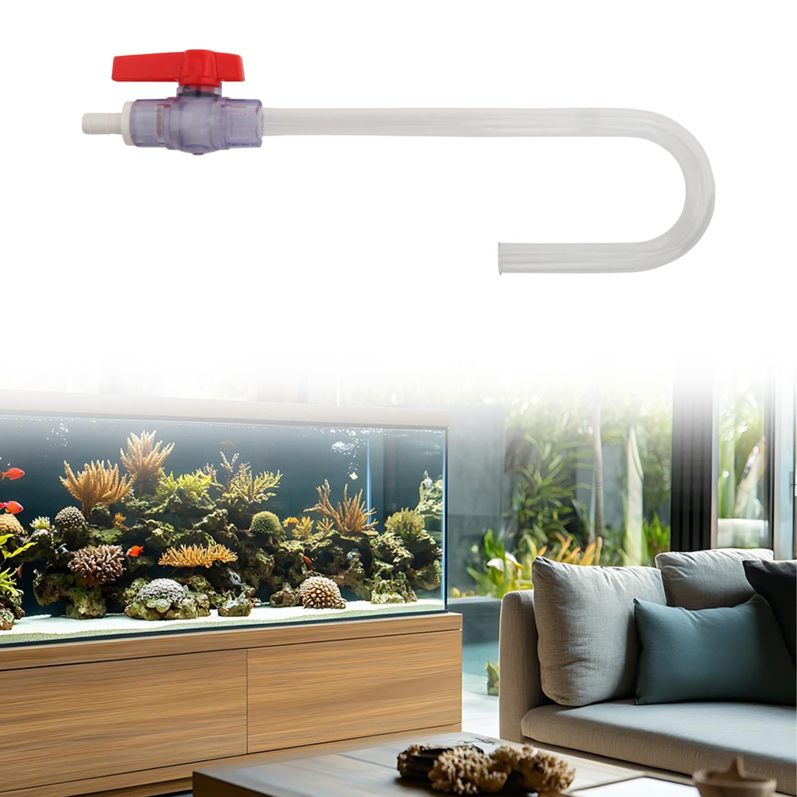 Aquarium Water Fillers Quickly Fish Tank Water Changer Auto Water Fillers Tube 12mm Clear