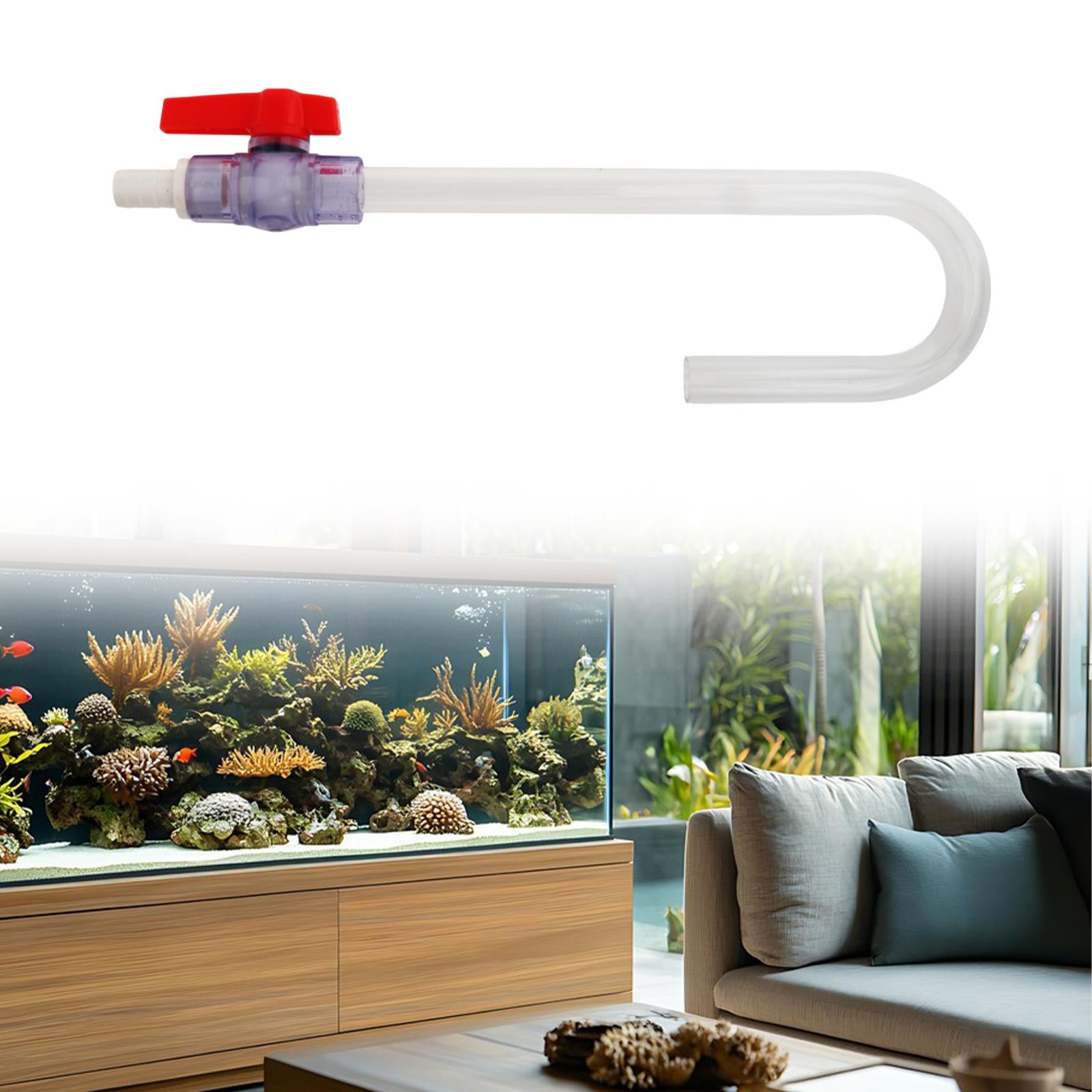 Aquarium Water Fillers Quickly Fish Tank Water Changer Auto Water Fillers Tube 16mm Clear