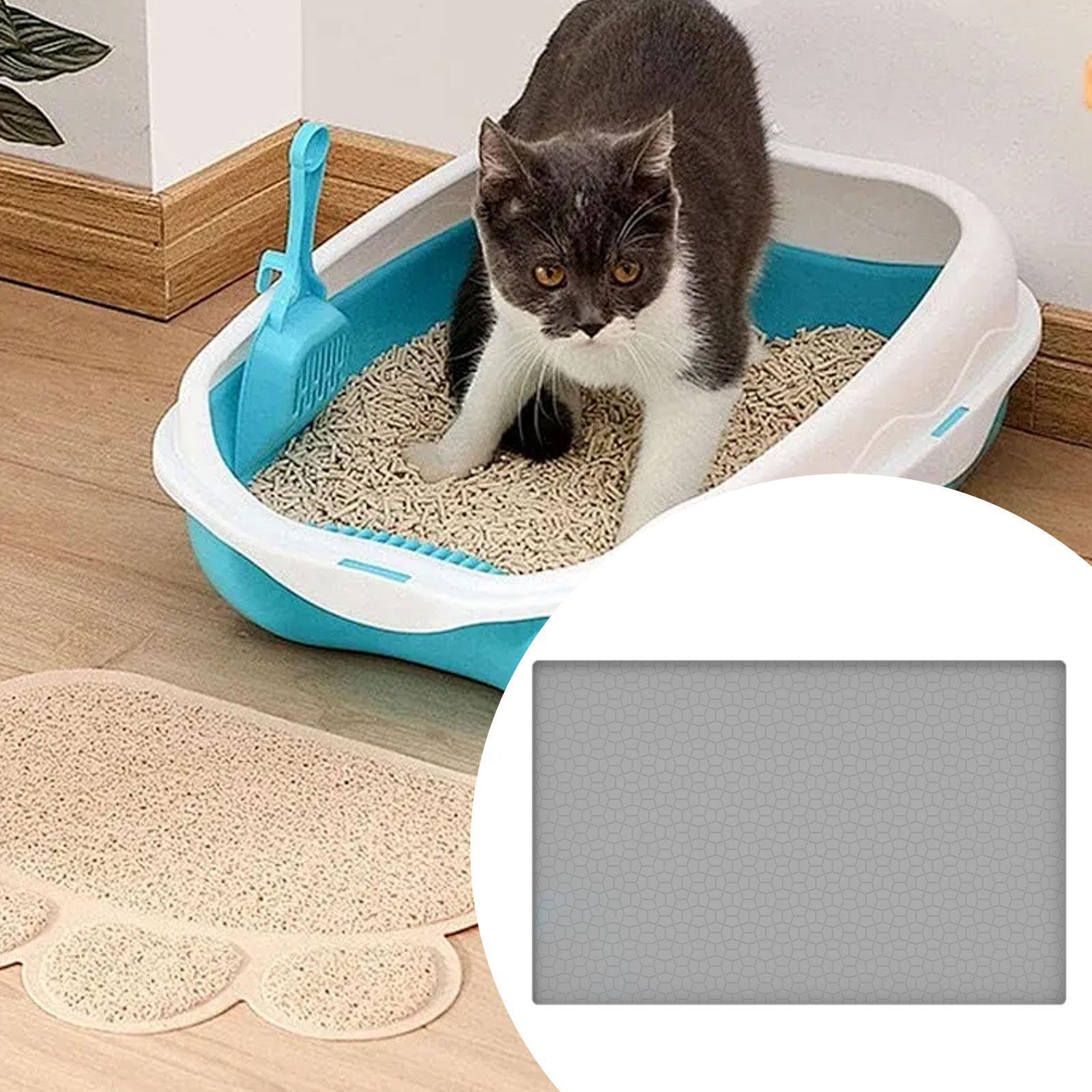 Cat Litter Boxes Mat Pet Supplies Pet Accessory Large 34 x 22" Cat Litter Mat"