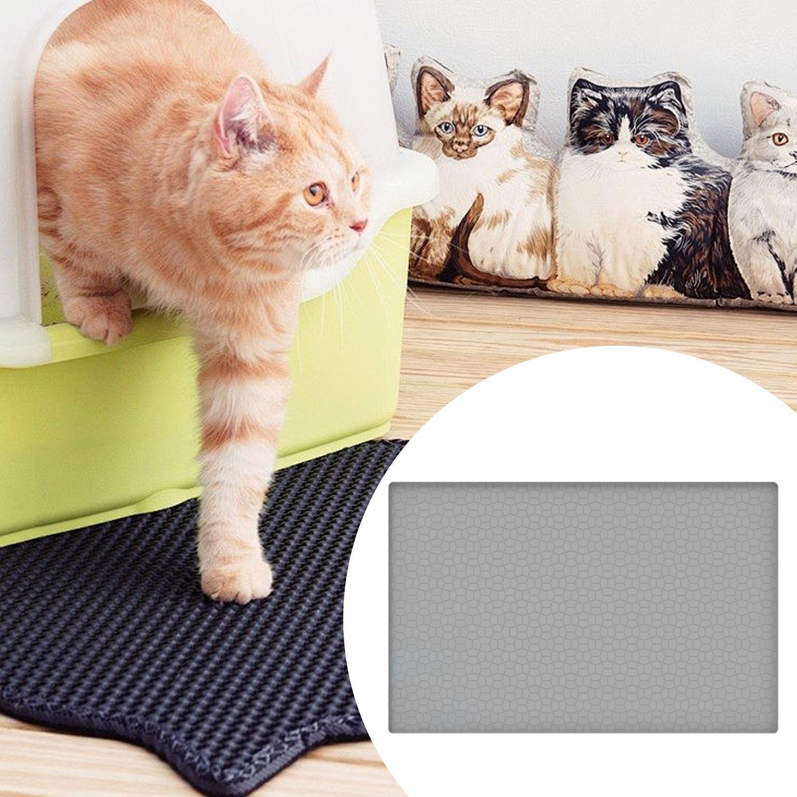 Cat Litter Boxes Mat Pet Supplies Pet Accessory Large 34 x 22" Cat Litter Mat"