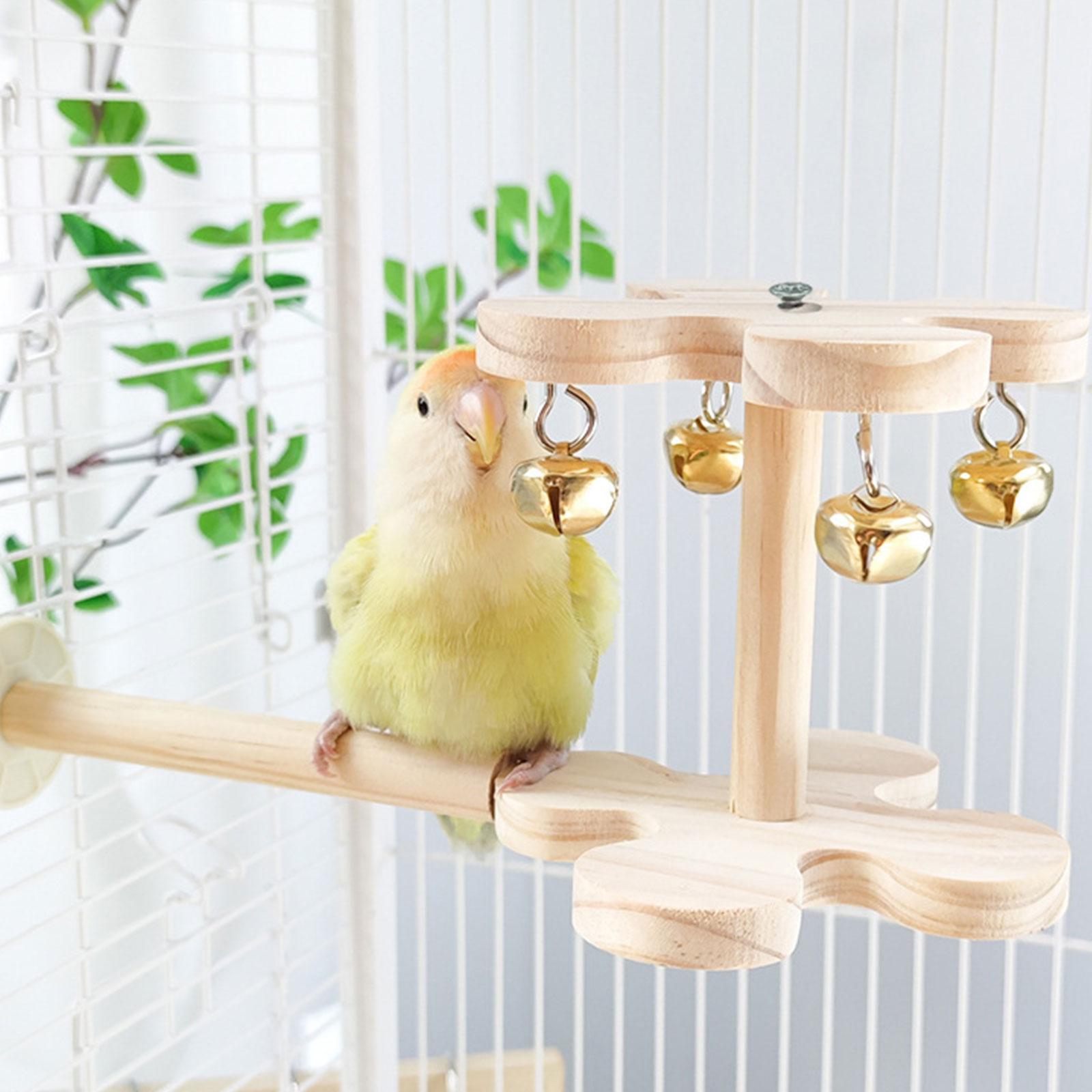 Bird Perch Toy Physical Exercise Parrot Stand for Finches Lovebirds Parakeet
