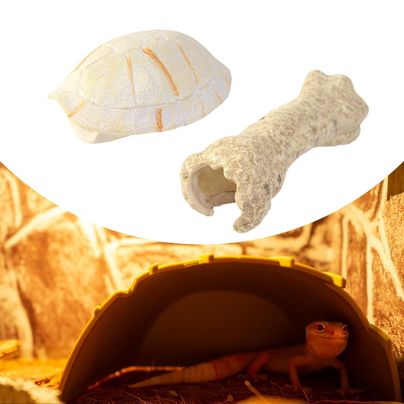 Aquarium Hideout Resin Sculpture Reptile House for Salamanders Cichlid Snake Turtle Shape