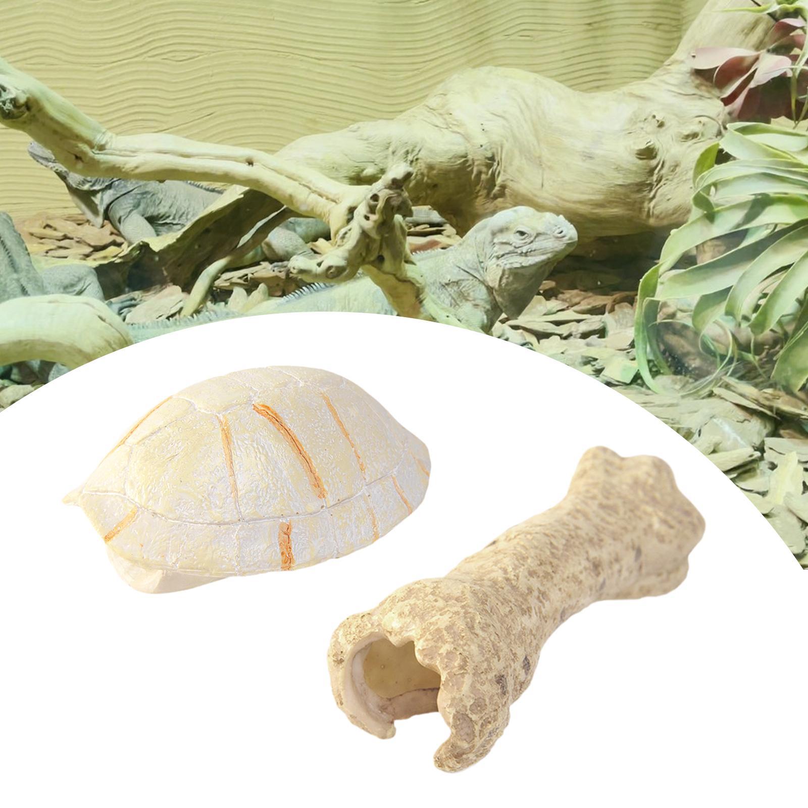 Aquarium Hideout Resin Sculpture Reptile House for Salamanders Cichlid Snake Turtle Shape