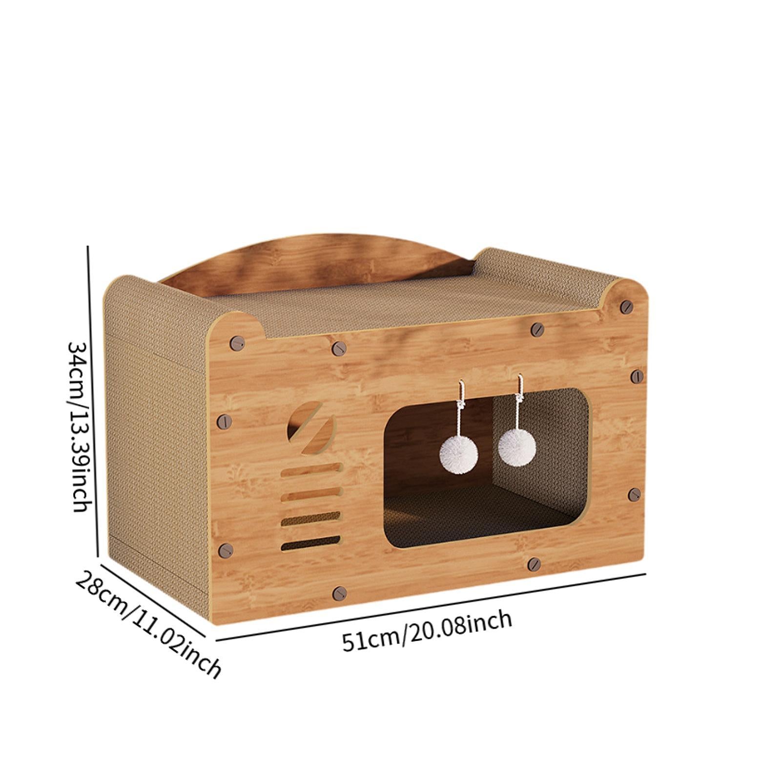 Cat Scratcher House Cave Sturdy Cat Bed Lounge Bed for Cat Kitten Exercising