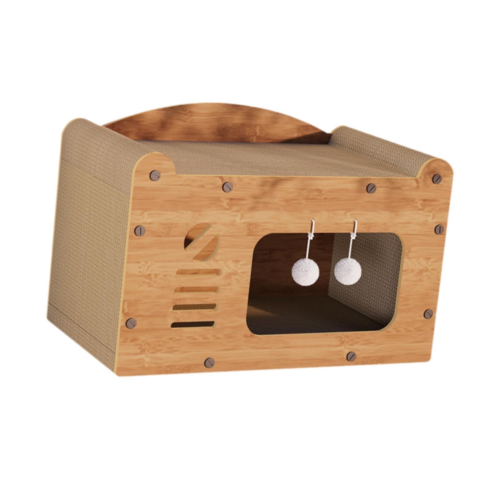 Cat Scratcher House Cave Sturdy Cat Bed Lounge Bed for Cat Kitten Exercising