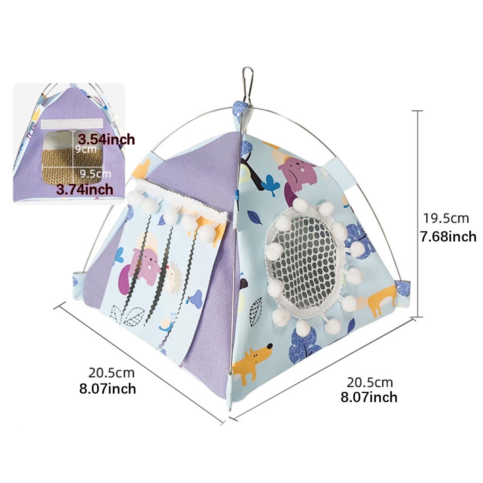 Birds Nest House Finch Cage Bird Hanging Hammock for Bird Budgies Cockatiels with door curtain