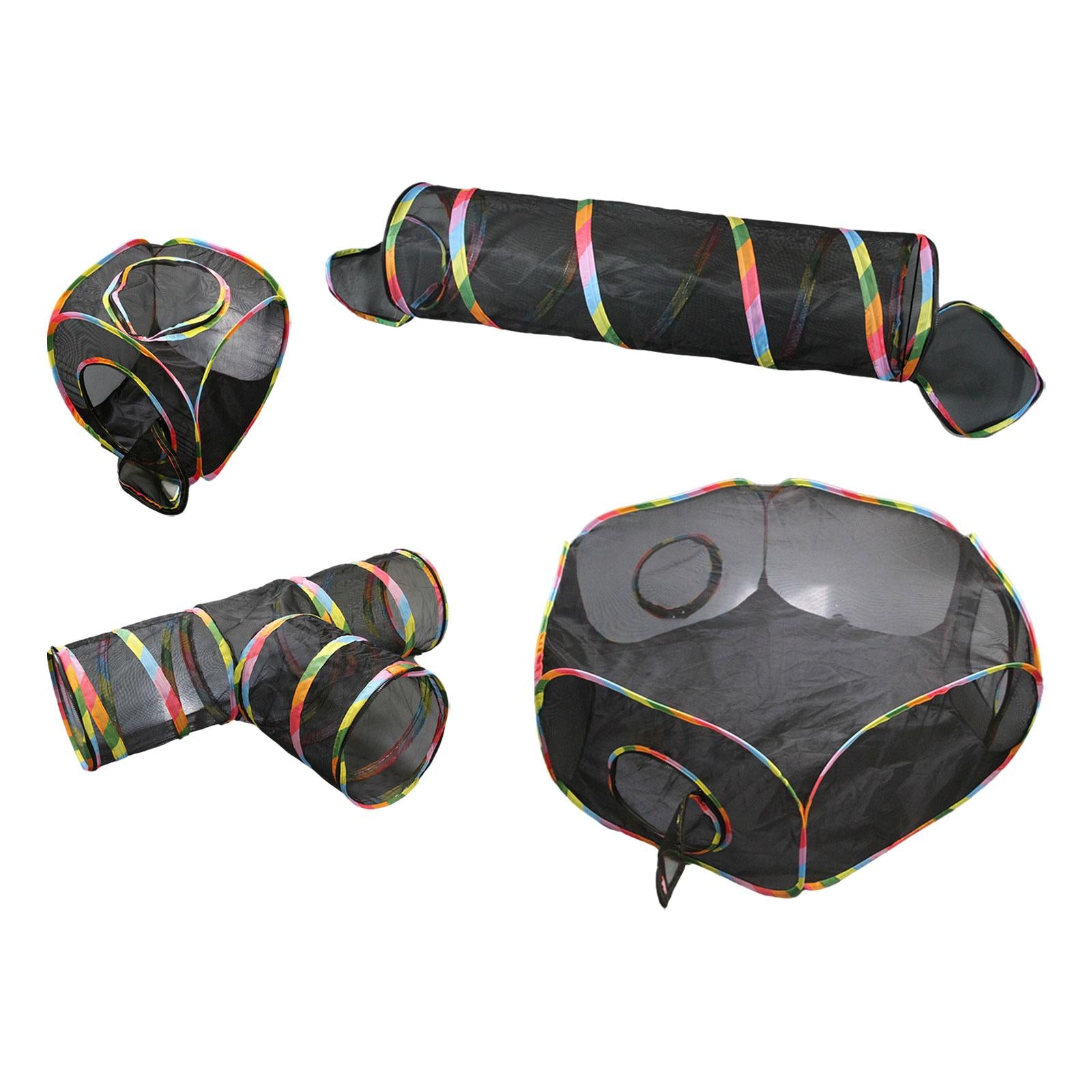 Cat Tunnel Outdoor Mesh for Hiking, Traveling, and Sunbathing Indoor Outdoor Style A