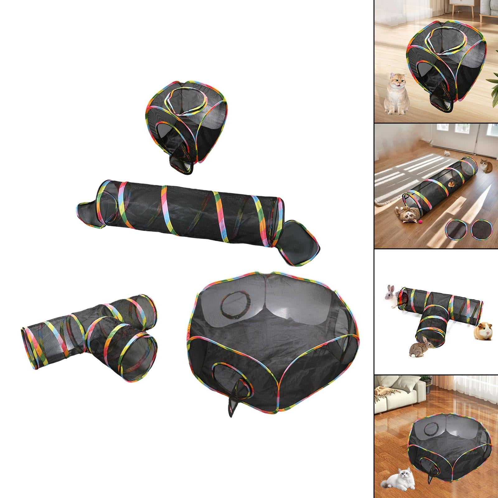 Cat Tunnel Outdoor Mesh for Hiking, Traveling, and Sunbathing Indoor Outdoor Style A