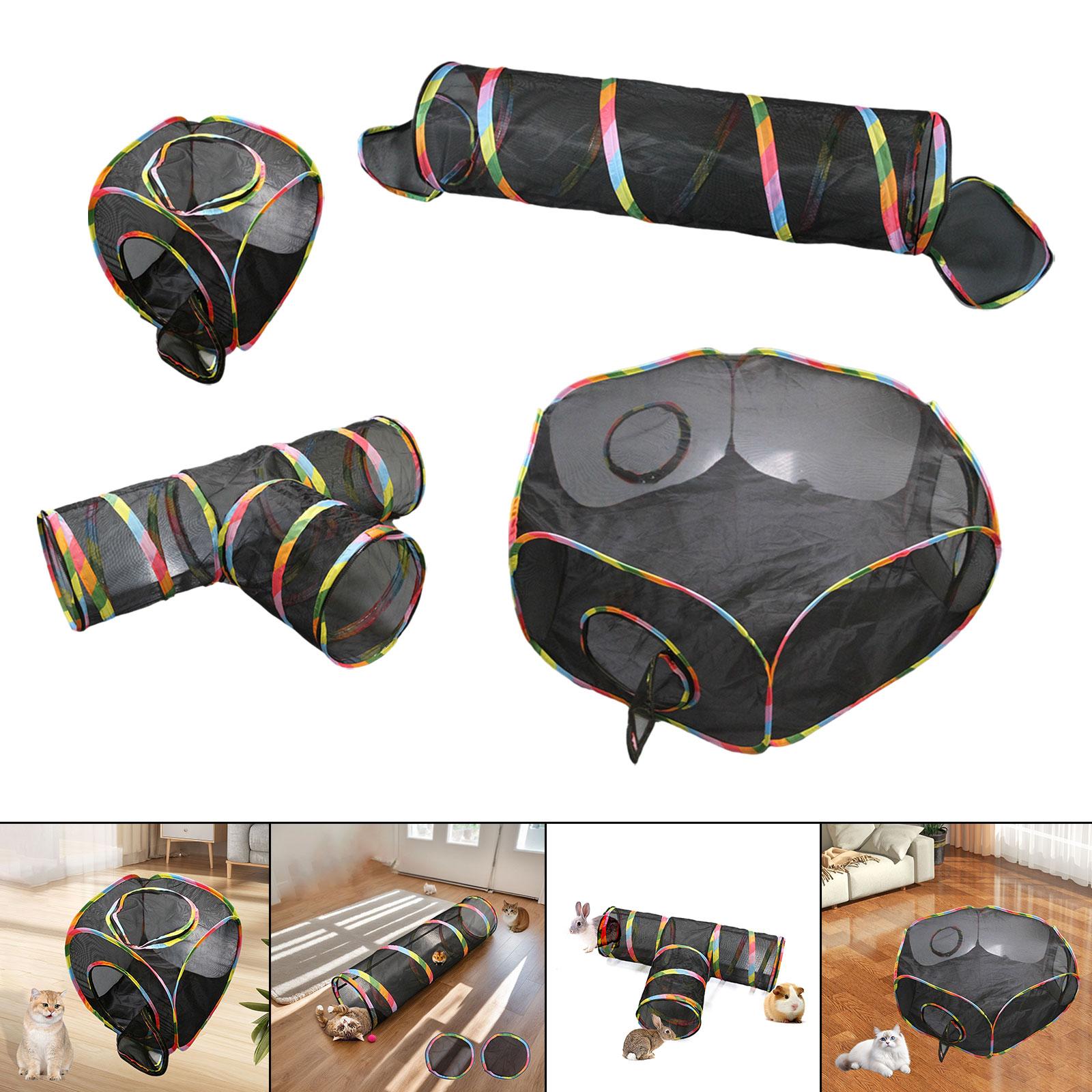 Cat Tunnel Outdoor Mesh for Hiking, Traveling, and Sunbathing Indoor Outdoor Style A