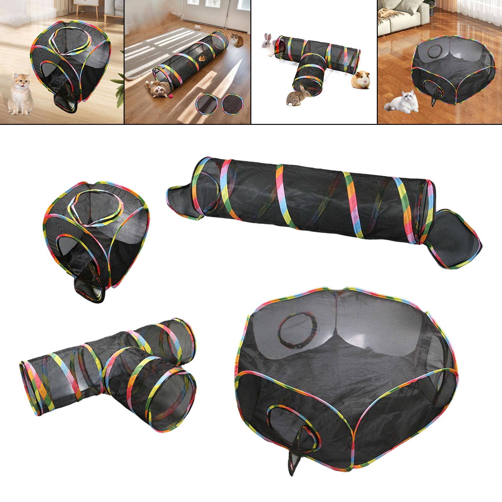 Cat Tunnel Outdoor Mesh for Hiking, Traveling, and Sunbathing Indoor Outdoor Style A